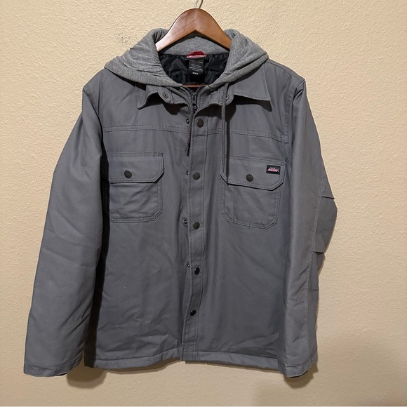 Dickies Other - Dickies Men’s Gray Work Wear Jacket with Hoodie